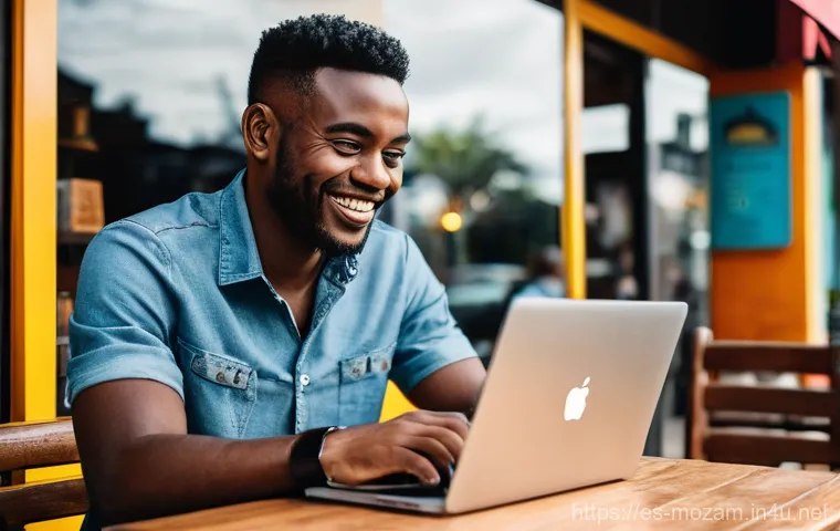 모잠비크에서 국제 전화 및 인터넷 사용법 - **Prompt:** A dynamic scene inside the arrivals hall of Maputo International Airport, Mozambique. A ...