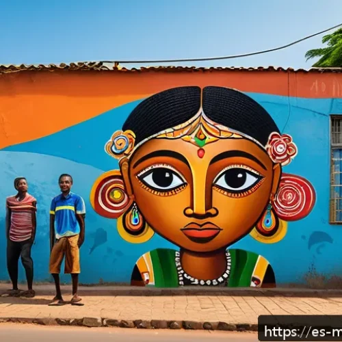 모잠비크의 수도 마푸투 여행 가이드 - A vibrant street scene in the Sommerschield neighborhood of Maputo, featuring large, colorful urban ...
